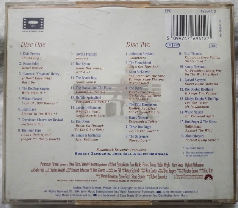 Forrest Gump The Soundtrack Audio CD (1)