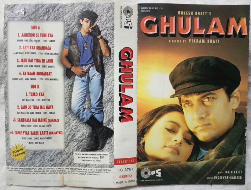Ghulam Hindi Audio Cassette By Jatin Lalit