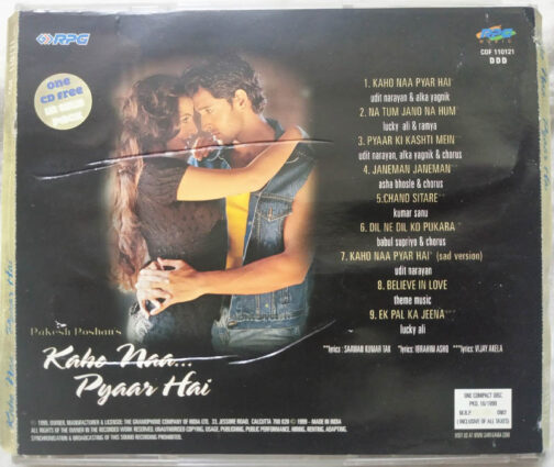 Kaho Na Pyaar Hai Hindi Audio Cd By Rajesh Roshan (1)