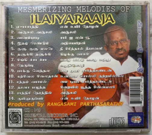 Mesmerizing Melodies of Ilaiyaraaja Tamil Audio cd (1)
