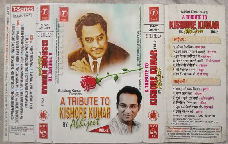 A Tribute to Kishore Kumar Hindi Audio Cassette