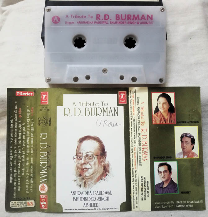 A Tribute to R.D. Burman Anuradha Paudwal Bhupinder Singh Abhijeet Audio Cassette