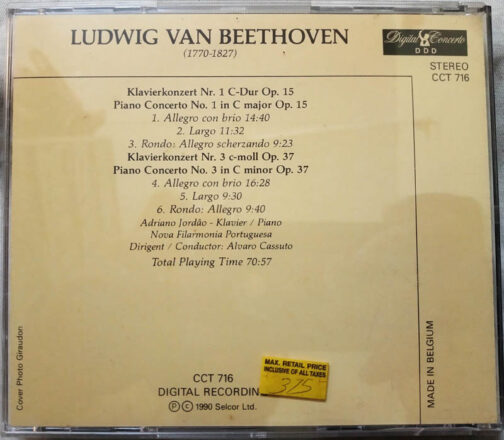 Beethoven Piano Concertos 1 & 3 Audio cd