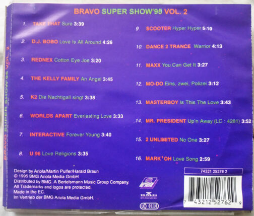 Bravo Super Show 99 Vol 2 Audio cd