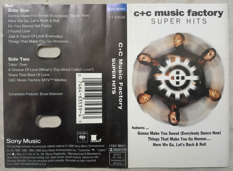C+C Music Factory Super Hits Audio cassette