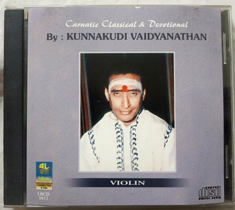 Carnaic Classical & Devotional By Kunnakudi Vaidhyanathan Violin Instrumental Audio cd