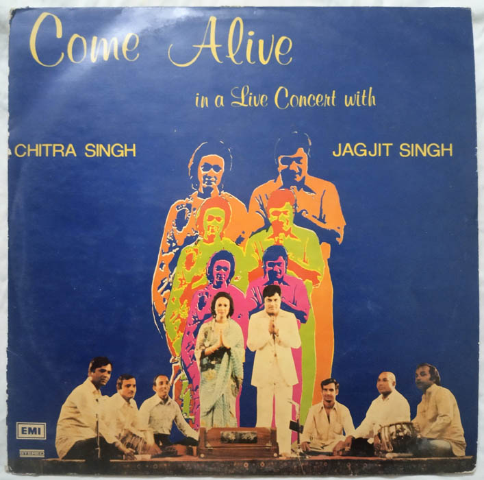 Come alive in a live Concert with Chitra Jagjit Songh Hindi LP Vinyl Record (2)