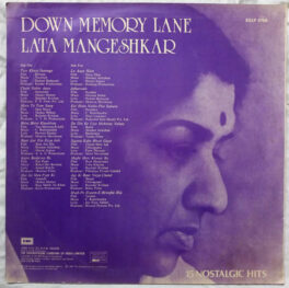 Down Memory Lane Lata Mangeshkar Hindi LP Vinyl Record