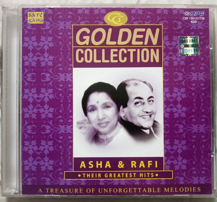 Golden Collection Asha & Rafi Their Greatest Hits Hindi Film Songs Audio cd