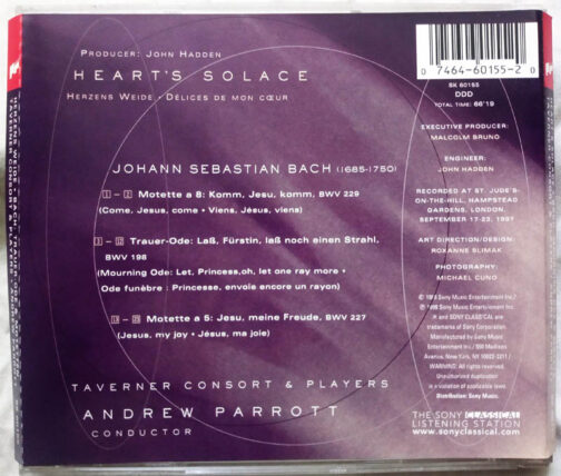 Hearts Solace Album Audio cd