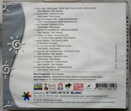 Kaffirinya Cafe vol 2 Audio cd