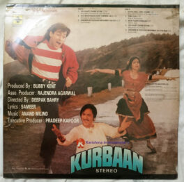 Kurbaan Hindi LP Vinyl Record By Anand Milind