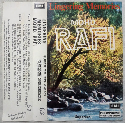 Lingering Memories Mohd Rafi Hindi Audio Cassette