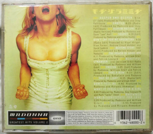 Madonna Greatest Hits Vol 2 Audio cd (1)