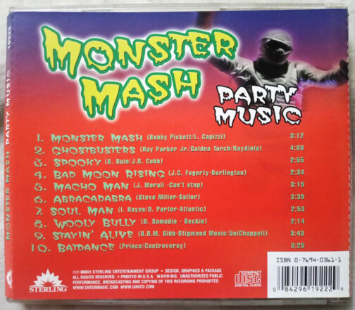 Monster Mash Party Music Audio cd