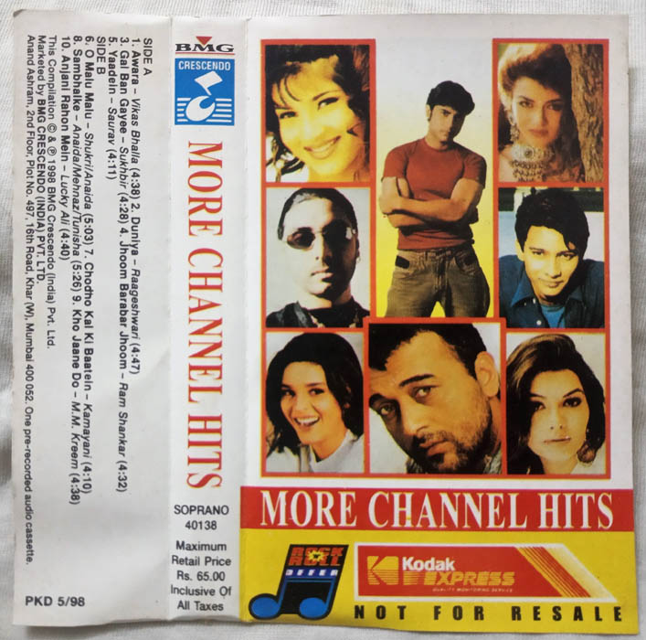 More Channel Hits Audio cassette