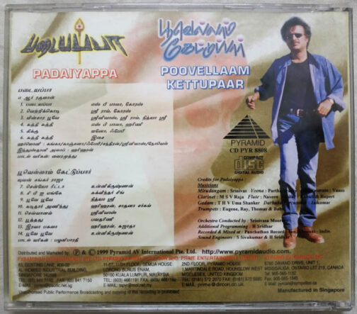 Padayappa Poovellam Kettupaar Tamil Audio cd (2)