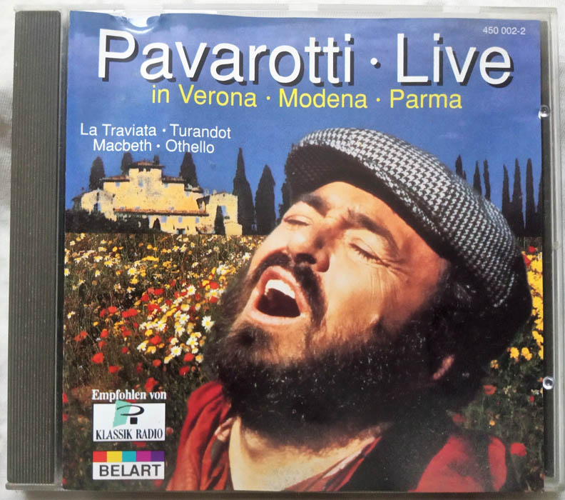 Pavarotti Live In Verona Modena Parma Album Audio cd