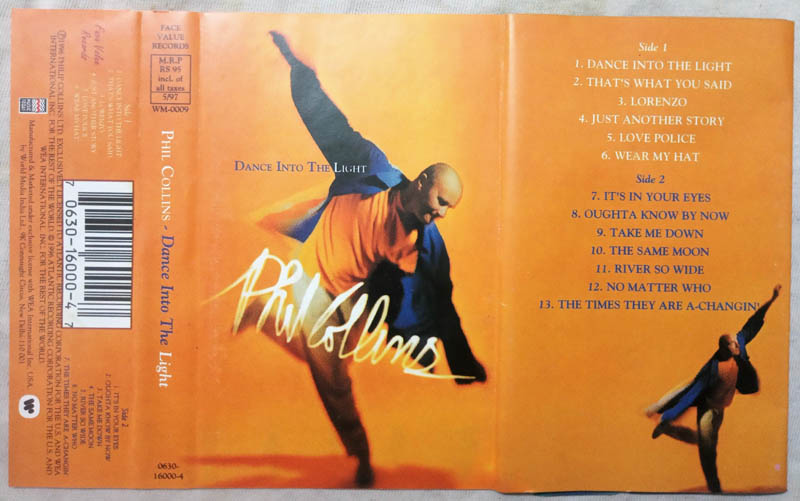 Phil Collins Dance into the light Audio cassette