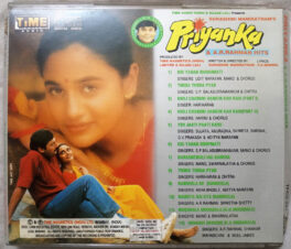 Priyanka Hindi Audio Cd By A.R. Rahman