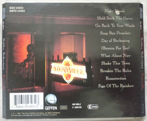 Robbie Robertson Storyville Audio cd (1)