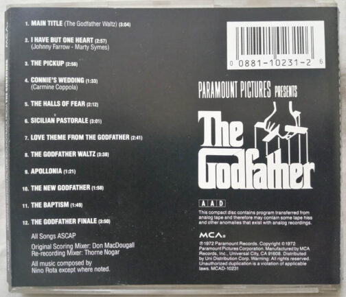 The Godfather Soundtrack Audio cd