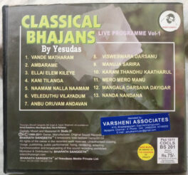 Yesudas Audio cd live Programme vol 1 Classical Bhajans