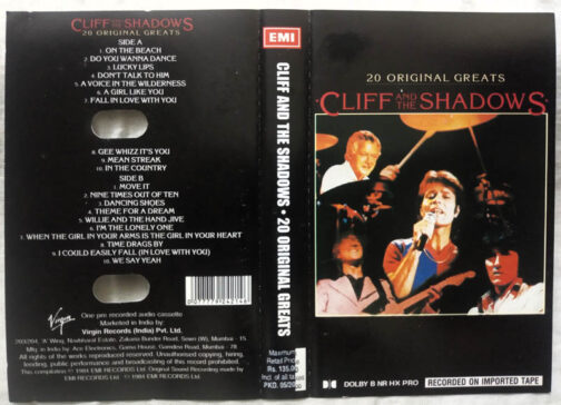 20 Orgibal Great Cliff and the Shadows Audio Cassette