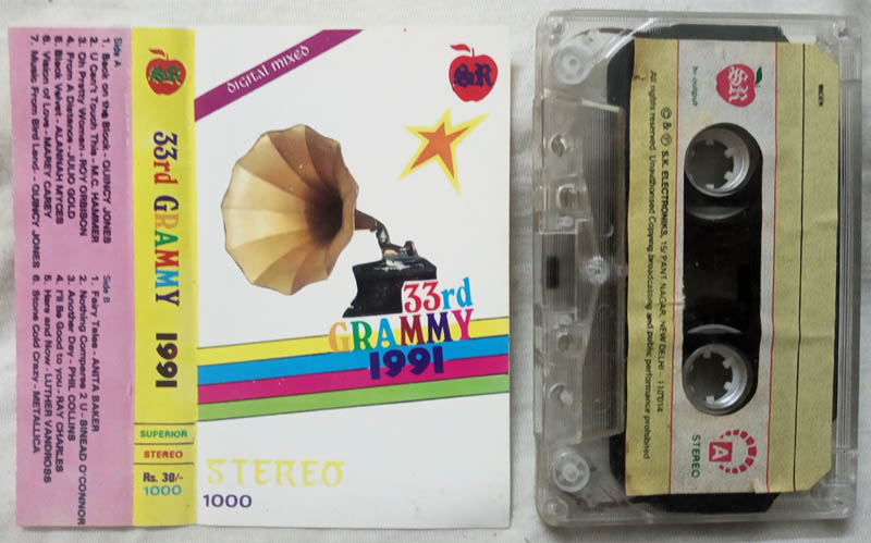 33rd Grammy 1991 Audio Cassette