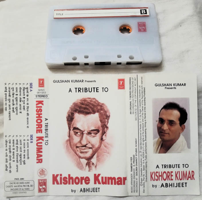 A Tribute to Kishore Kumar Audio Cassette By Abhijeet