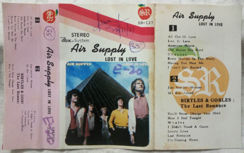 Air Suppy Lost in Love Audio Cassette