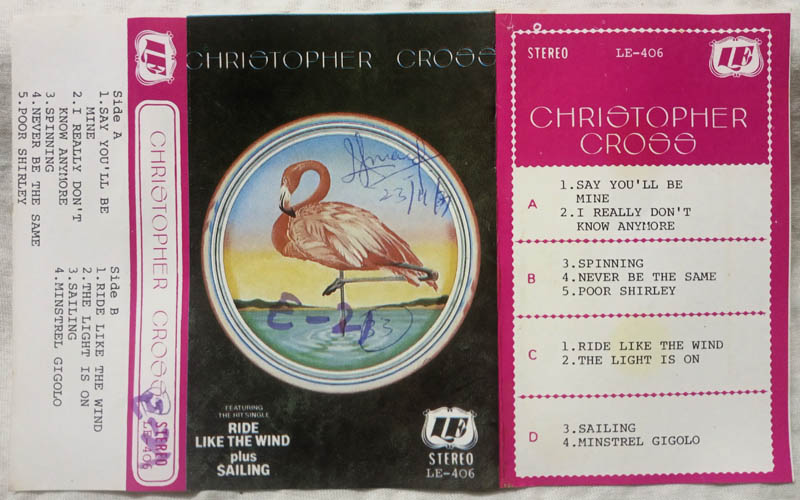 Christopher Cross Audio Cassette