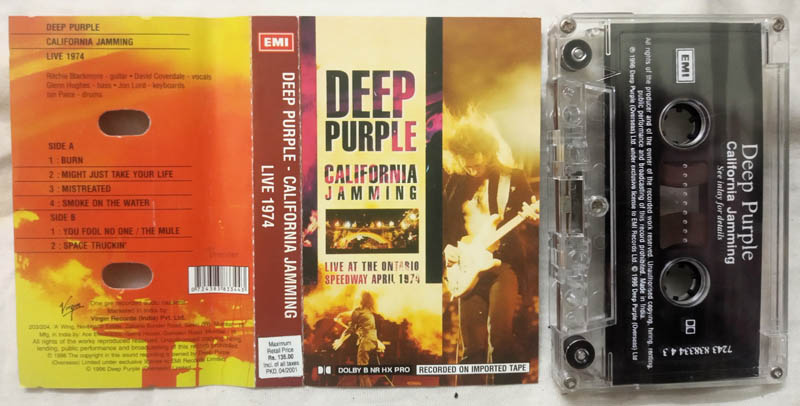 Deep Purple California Jamming Live 1974 Album Audio Cassette