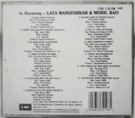 In Harmony Lata Mangeshkar & Mohd.Rafi Hindi Film Audio CD