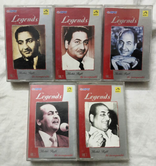 Legends Mohd. Rafi The Incomparable Hindi Film vol 1 to 5 Audio Cassette