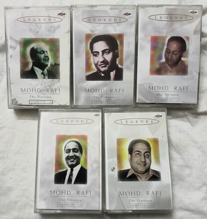 Legends Mohd. Rafi The Virtuoso Hindi Film vol 1 to 5 Audio Cassette