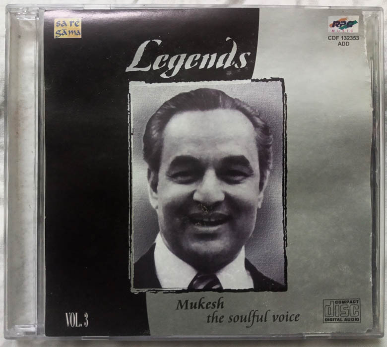 Legends Mukesh the coulful voice Vol 3 Hindi Film Audio Cd (2)