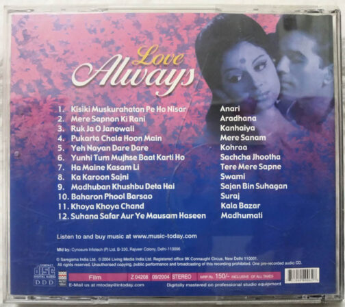 Love Always Hindi Film Audio CD (1)