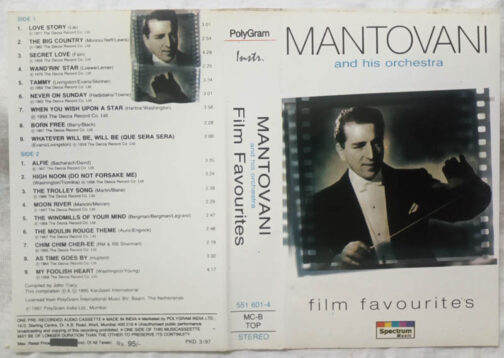 Mantovani and his orchestra Audio Cassette