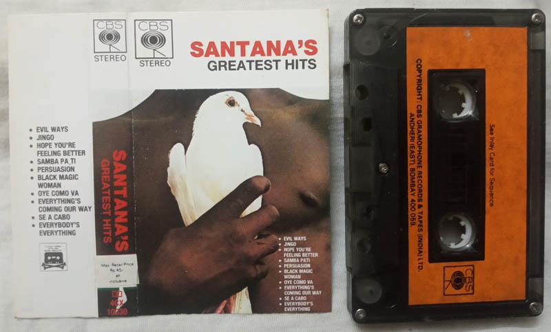 Santanas Greatest Hits Album Audio Cassette