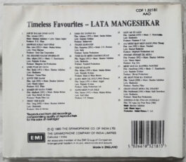 Timeless Favorites Lata Mangeshkar Hindi Film Audio CD