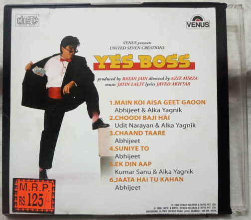 Yes Boss Hindi Audio CD By Jatin-Lalit (1)