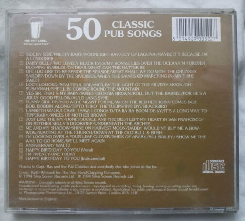 50 Classic Pub Songs Audio cd