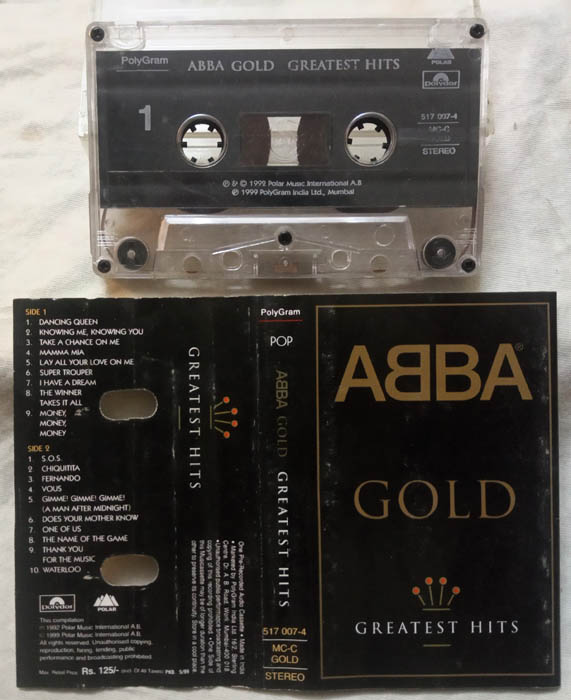 Abba Gold Greatest Hits Album Audio cassette