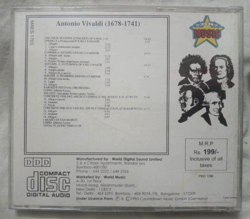 Antonio Vivaldi Audio cd