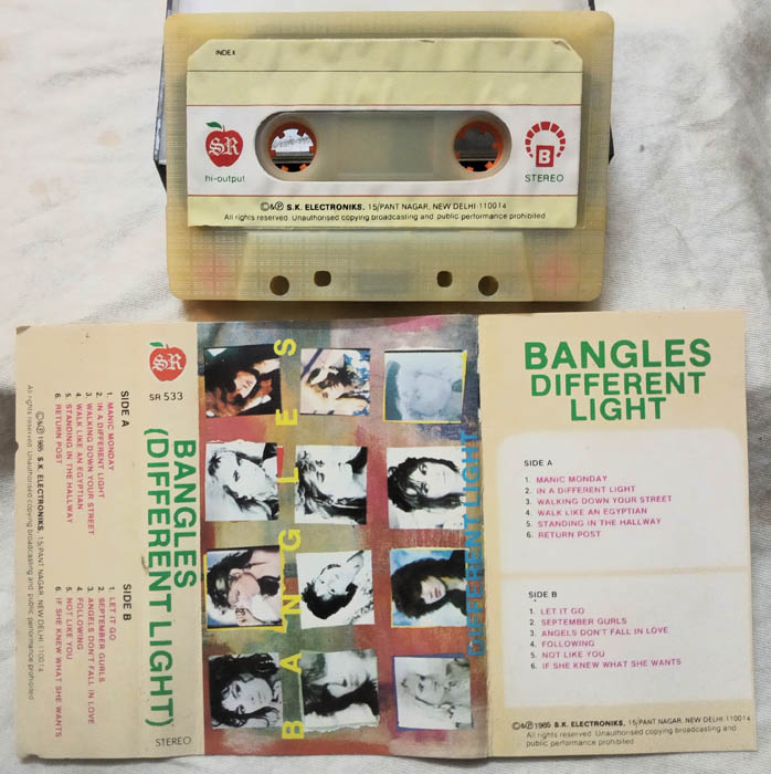 Bangles Diffrent Light Album Audio cassette