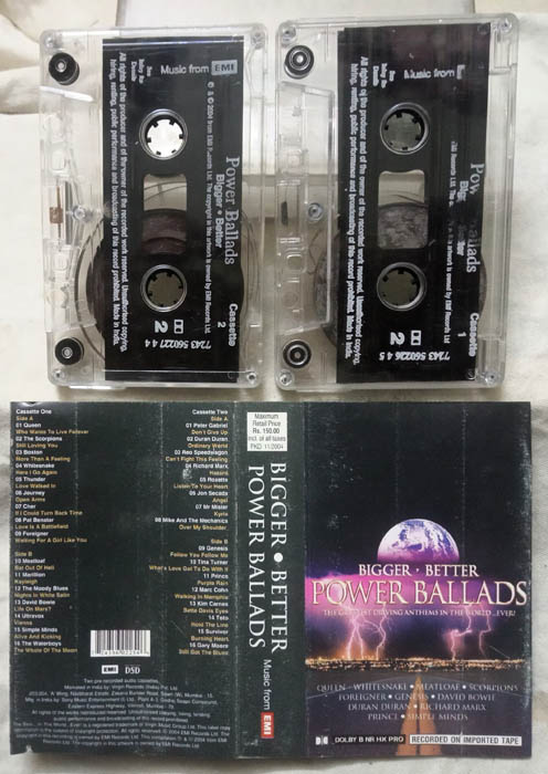 Bigger Better Power Ballads Album Audio cassette