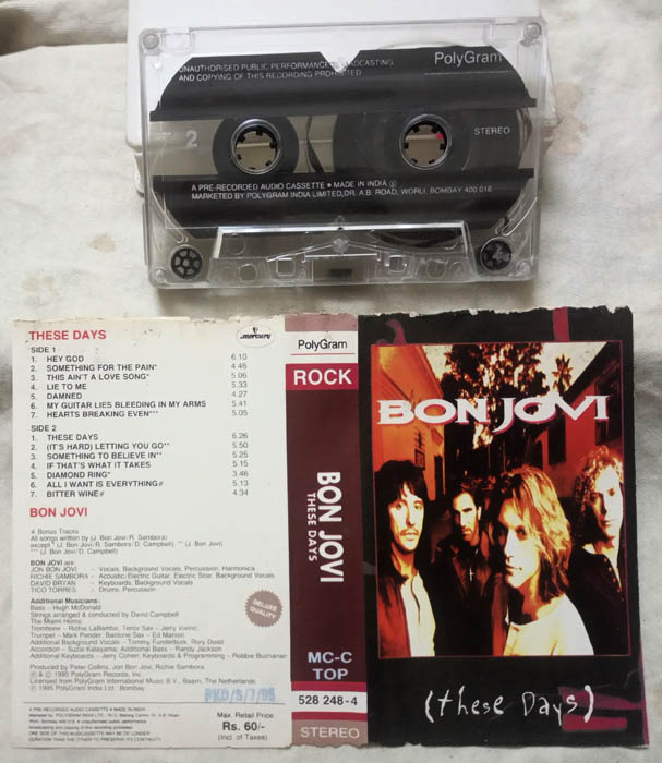Bon Jovi The Days Album Audio cassette