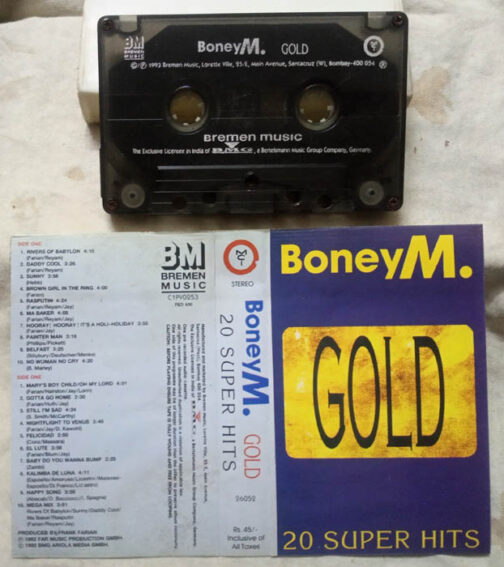 Boney M Gold 20 Super Hits Album Audio cassette
