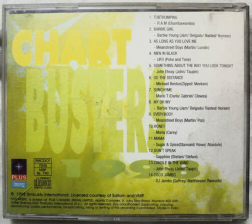Chart Busters 1998 Audio cd